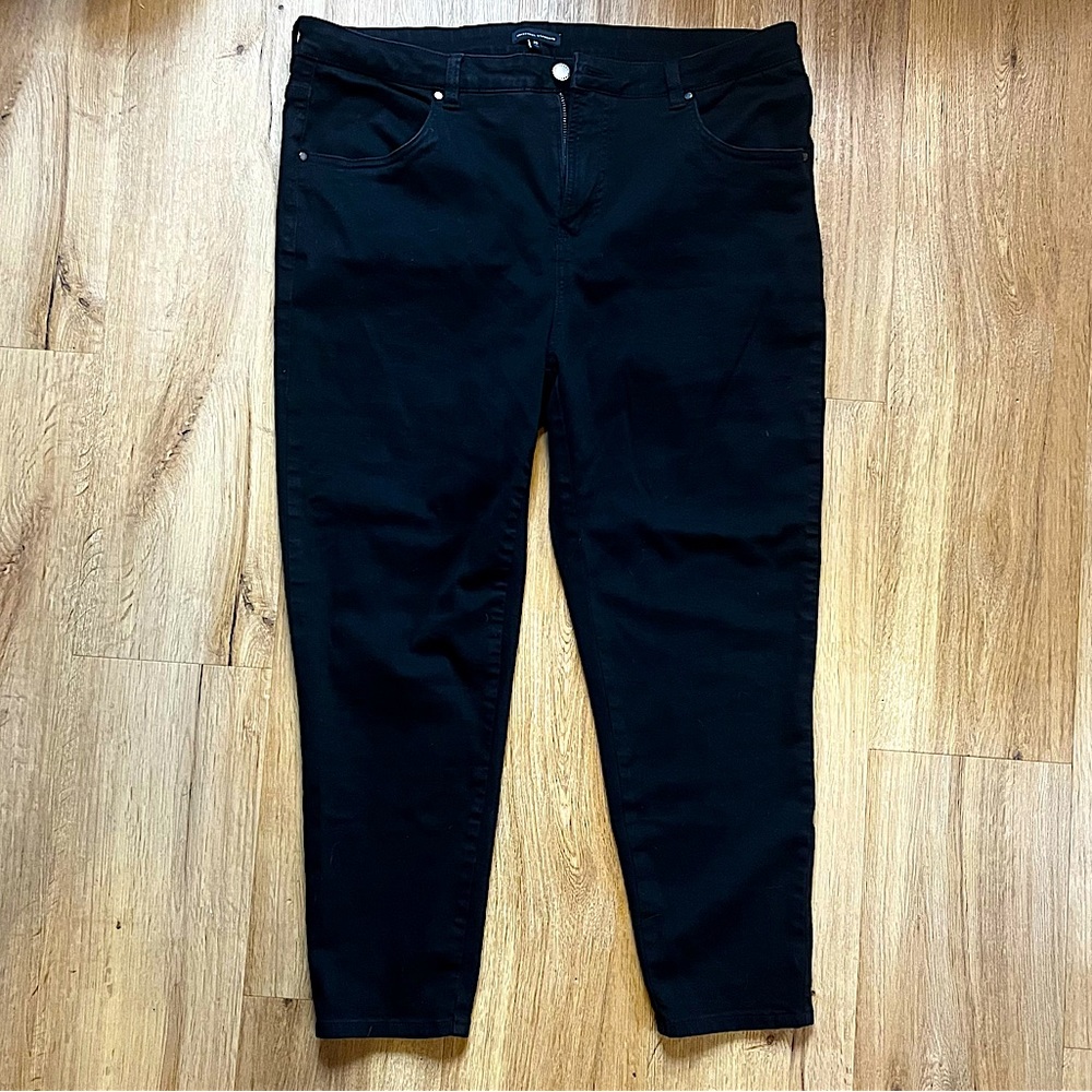 Universal Standard Seine high rise skinny jean, black, size 20